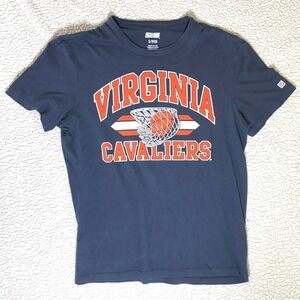 Tailgate Virginia Cavaliers Mens Small Navy Blue Basketball Graphic T-Shirt UVA